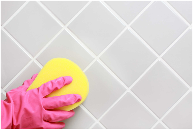 Cleaning Bathroom Tiles